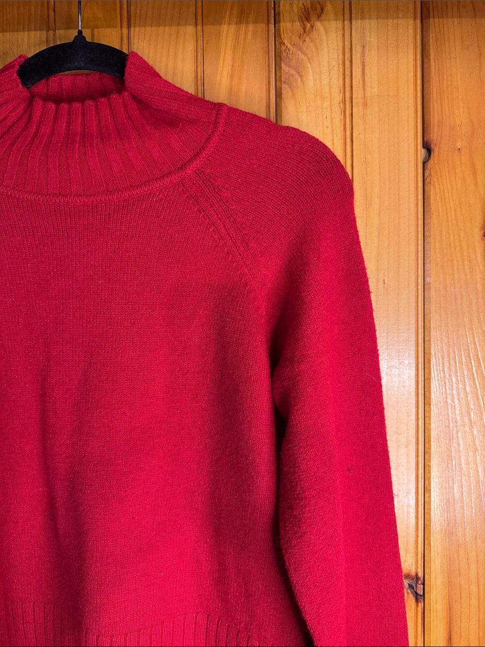 Truth by Republic Nordstroms Women's Red Ribbed Turtleneck Sweater - Picture 7 of 8